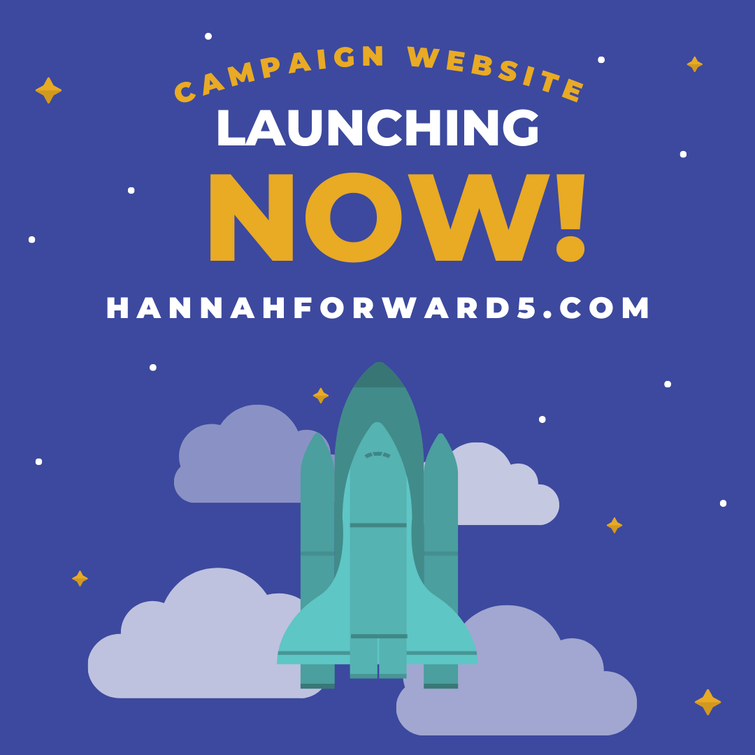 Rocket ship - website launch graphic